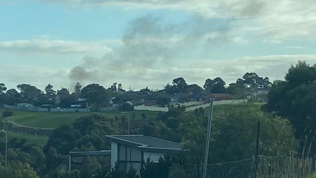 A dozen firefighters were called to Lorraine Cr in Jacana at 9.15am after a single call alerting them to black smoke.