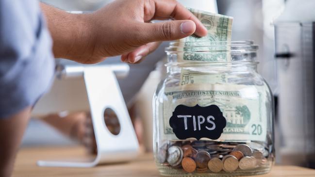 Leaving less than 20 per cent at a restaurant in the US is seen as bad form.