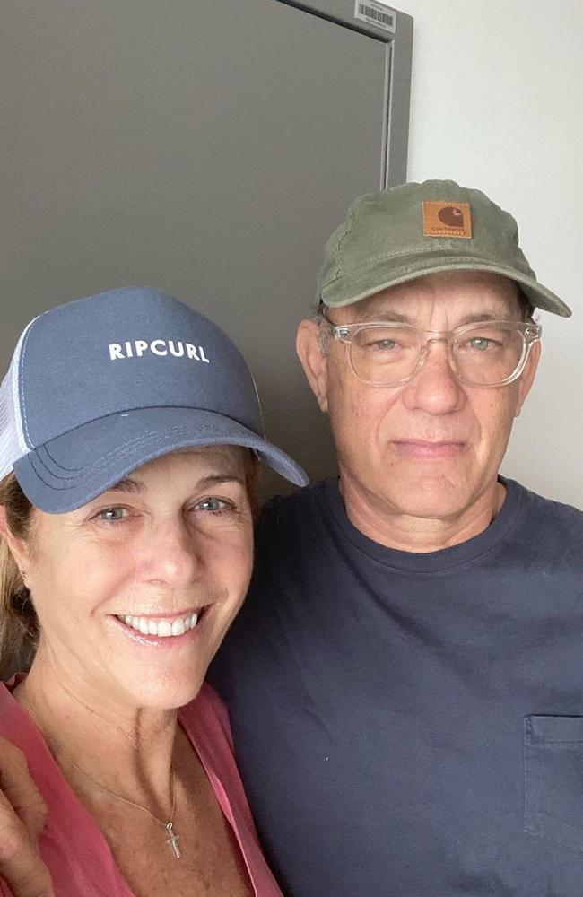 Tom Hanks and wife Rita Wilson in isolation when they contracted Covid on the Gold Coast.