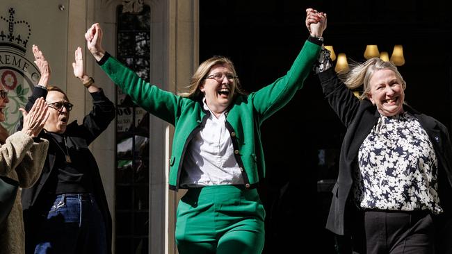 For Women Scotland had argued that sex-based protections should only apply to people born female and won their case in court. Picture: Dan Kitwood/Getty Images