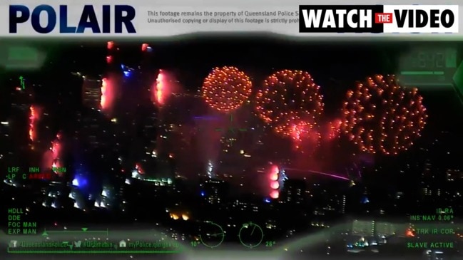 Brisbane cops reveal PolAir's view of Riverfire spectacle