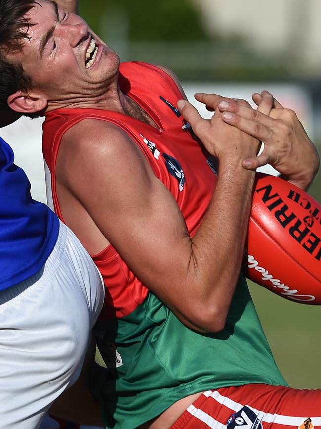 Guy Hendry played as a forward for Pines on Saturday.