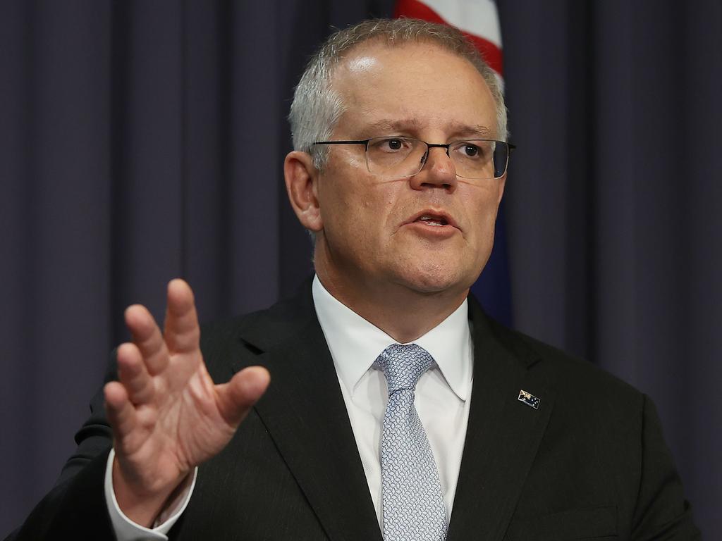 Prime Minister Scott Morrison expressed similar sentiments to Greg Hunt, urging Australians not to panic about the new variant yet. Picture: NCA NewsWire / Gary Ramage
