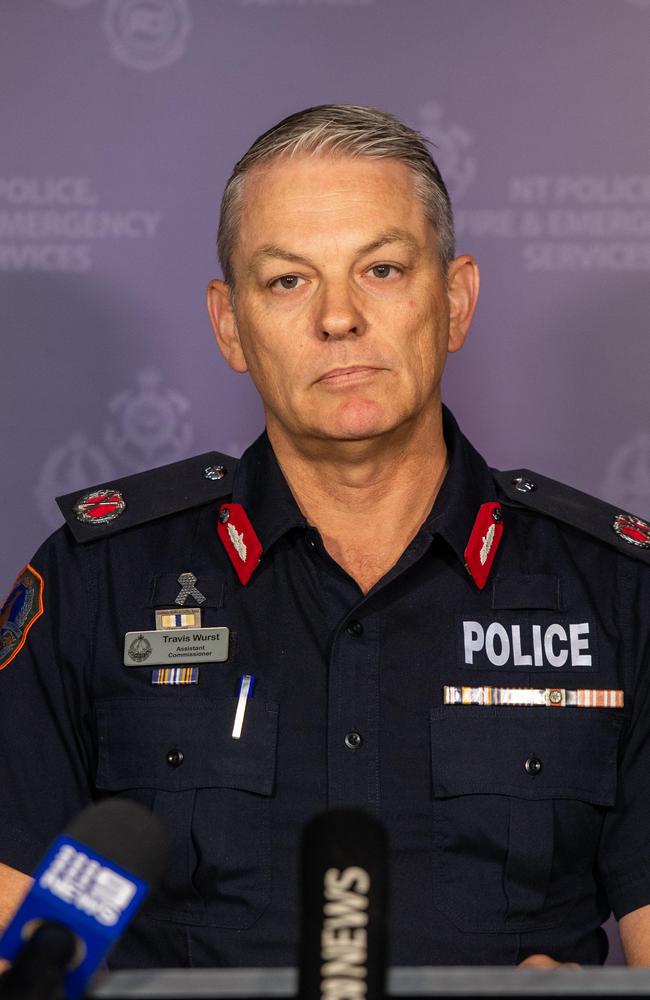 Assistant Commissioner Travis Wurst delivered a blistering plea last month amid a domestic and family violence ciris sin the Top End. Picture: Pema Tamang Pakhrin