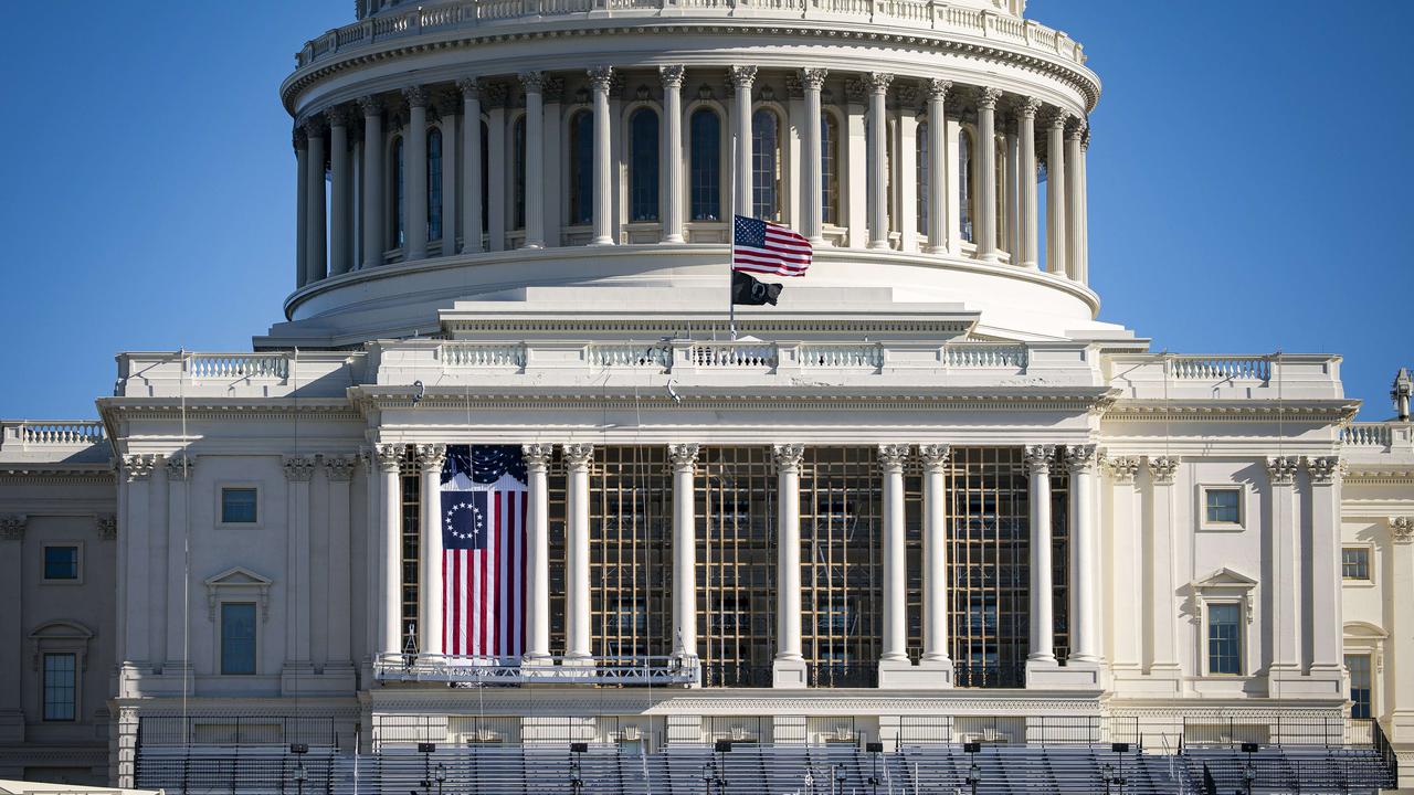 The West Front of the US Capitol building where the inauguration will be held. Picture: Al Drago/Getty Images/AFP