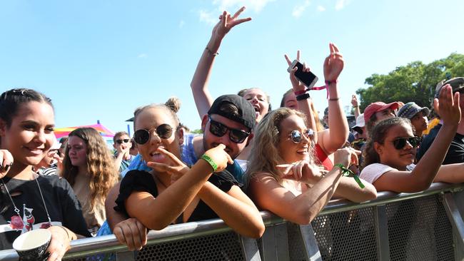 Festivalgoers at BASSINTHEGRASS 2019. Picture: Katrina Bridgeford