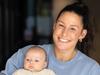 GEELONG, VIC - MAY 2ND, 2024 - Madi Browne and baby Judd for GT Mother’s Day feature. Madi is one of Australia’s most successful netballers. *Not to be used before GT’s first use on Saturday 11th May. Photo : Ginger + Mint