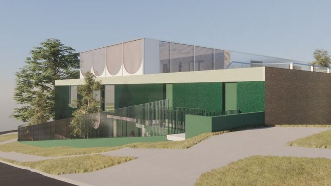 A concept image of the childcare centre planned for the site.