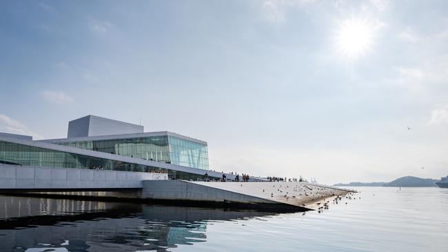 Norwegian National Opera and Ballet building in Oslo.