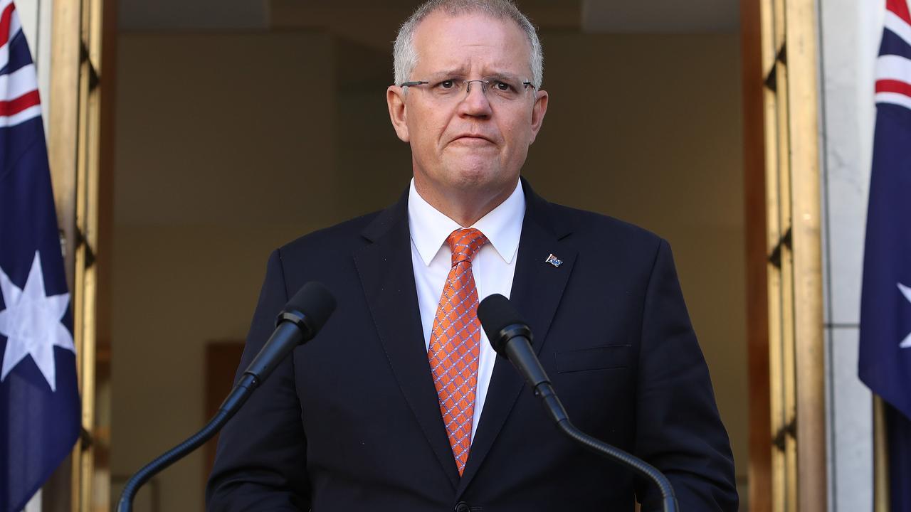 Prime Minister Scott Morrison this morning. Picture: Kym Smith 