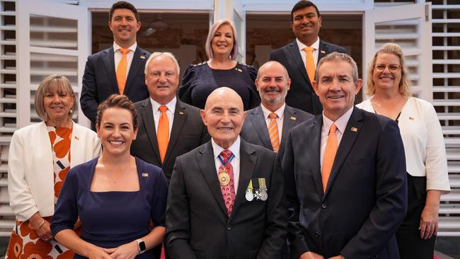 The new Northern Territory Cabinet was officially sworn in at Government House in Darwin on Tuesday. Picture: Supplied/Jayden O’Neill