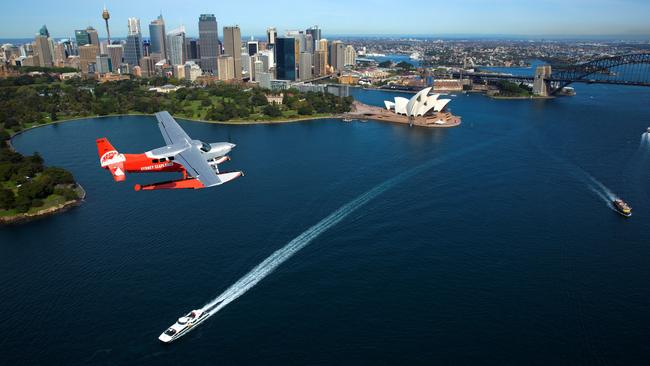 Sydney Seaplanes are spreading their wings after a welcome injection of funds and aircraft from tourism and hospitality whiz Jerry Schwarz. Picture: Supplied.