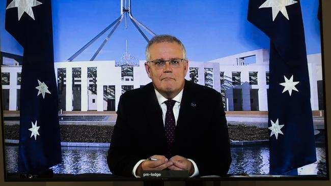 Scott Morrison has sent a warning to Coalition MPs. Picture: NCA NewsWire / Martin Ollman