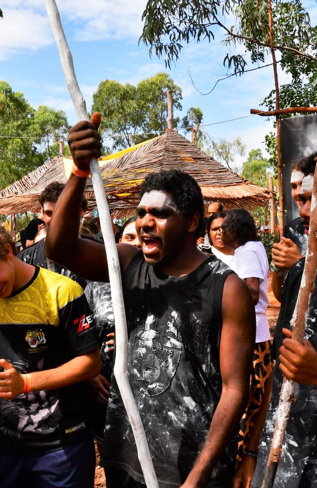 Darwin teenager Tyrell following the Youth Forum Panel on the closing day of Garma Festival, on Monday August 7. Picture: Zizi Averill