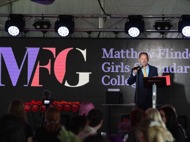 Matthew Flinders Girls Secondary College 2021 graduation. Picture: David Smith.