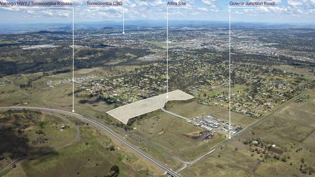 Indicative overviews of Aliria Cotswold Rise just outside Toowoomba.