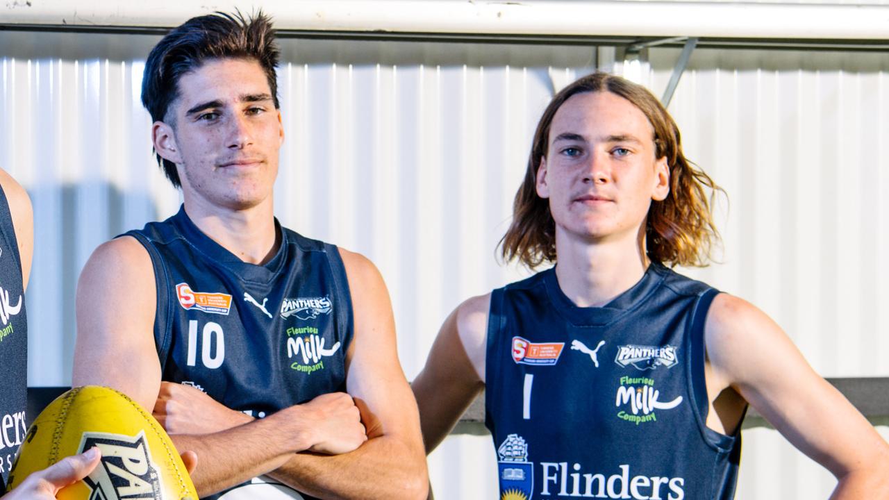 Isaac Birt, left, is another highly-rated junior from South Adelaide. Picture: Morgan Sette