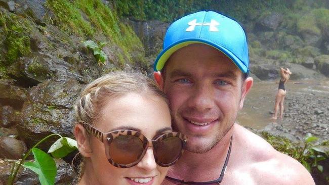 Matthew Shane Pearce pictured with his partner awaits his fate on involvement in Hunter drug syndicate Source: FACEBOOK