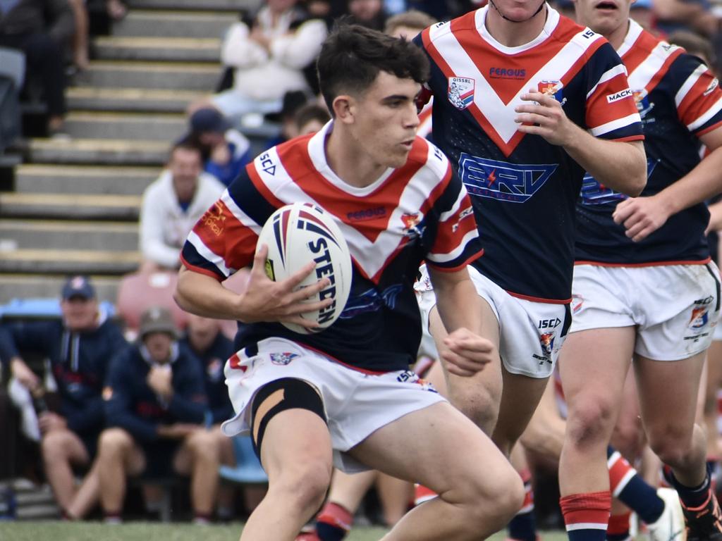 Ethan Van Kerkwyk playing for St Pat’s in his schoolboy footy days. Picture: Max O'Driscoll.