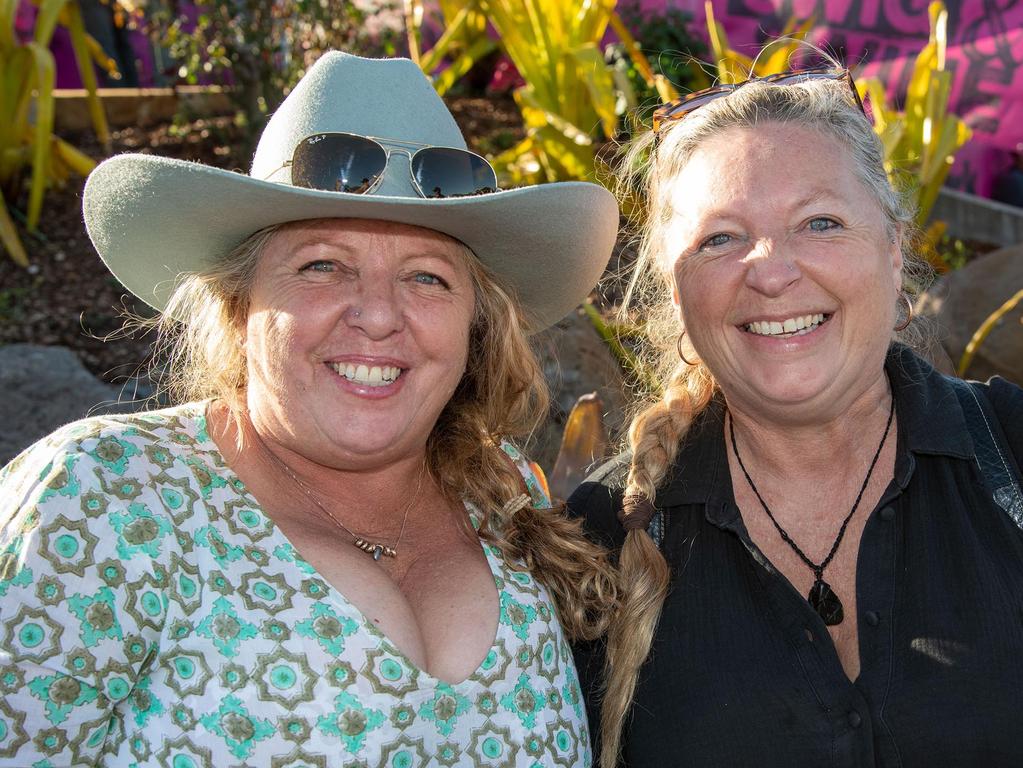 Lisa Kersley (left) and Donna Divic. Meatstock at the Toowoomba Showgrounds. April 15th, 2023