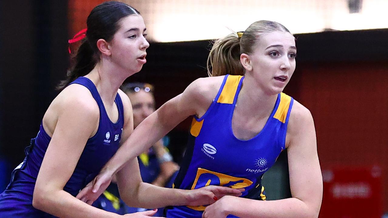 Mia Lincoln is loving the national experience. Photo: Joanna Margiolis, Netball Australia.