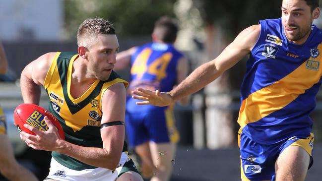 Billie Smedts is playing for Leopold in the Geelong league this season. Picture: Mike Dugdale