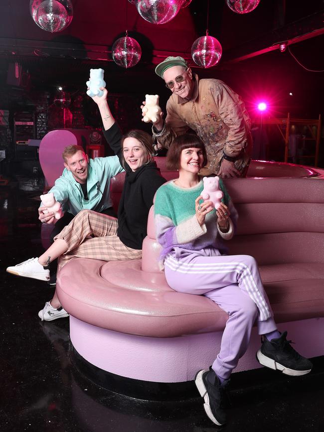 Sugar owners looking forward to re-opening in July, 2020. Mariot Kerr, Eugene Armstrong, Driller Armstrong and Jessica Purcell. Picture: Sarah Reed