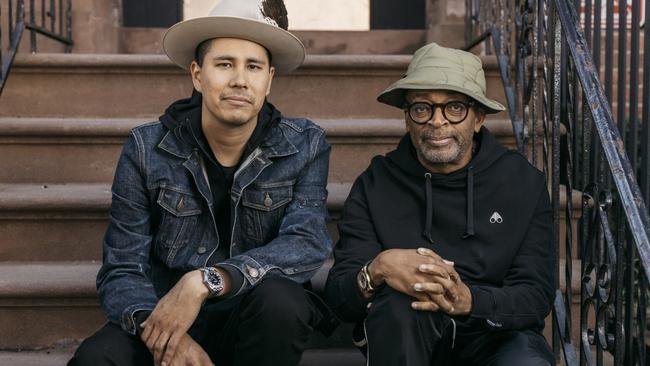 Kyle Bell, protege in film, and his mentor Spike Lee. Picture: Rolex/Arnaud Montagard