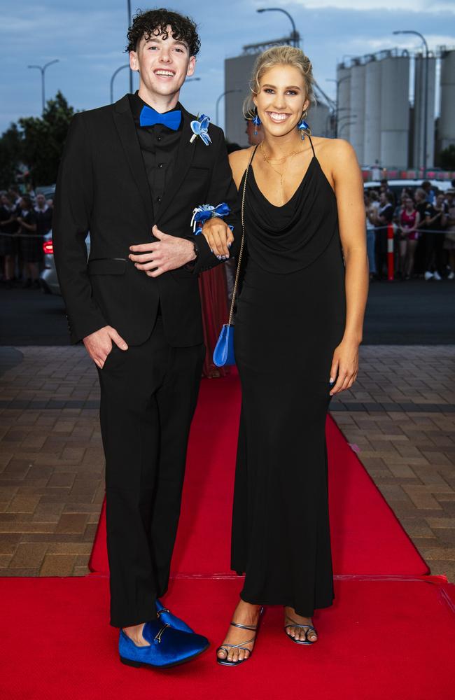 Luke Silver and Ruby Leicht at Toowoomba Grammar School formal at Rumours International, Wednesday, November 15, 2023. Picture: Kevin Farmer