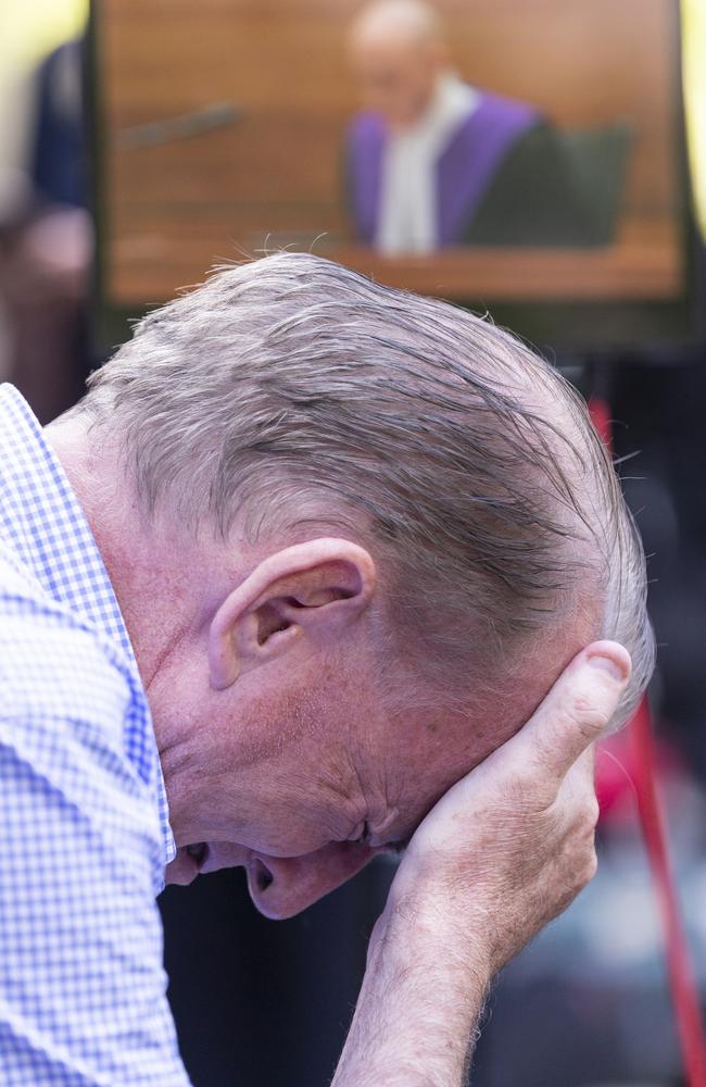 There was plenty of emotion outside the court. Michael Advocate broke down in tears during Pell’s sentencing. 