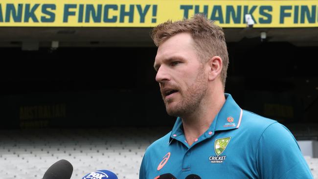 Former Australian captain Aaron Finch says the batters need to be more aggressive. Picture: NCA NewsWire / David Crosling