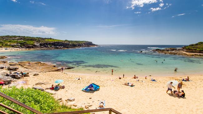 The beautiful beach.