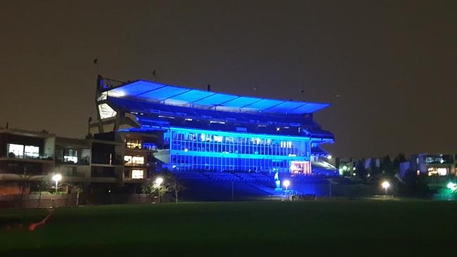 The former grandstand at Waverley Park, close to Victoria Police’s Glen Waverley academy. Picture: Julie Williams