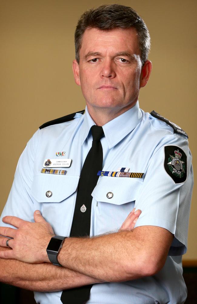 Andrew Colvin, the AFP Commissioner is stepping down from his role. Picture: AAP