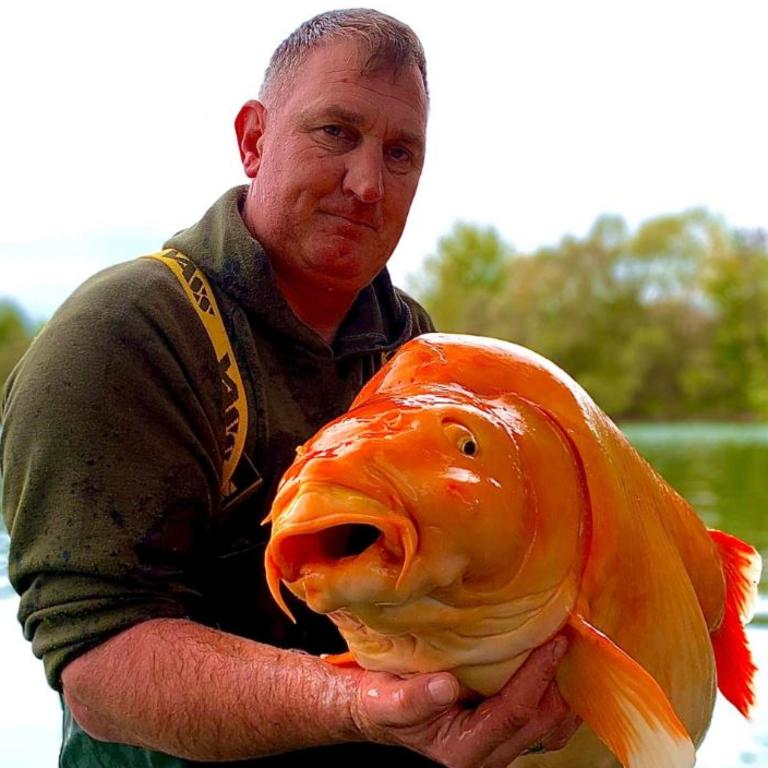 “The Carrot was in there but never thought I would catch it,” Andy Hackett, 42. Picture: Facebook/Bluewater Lakes