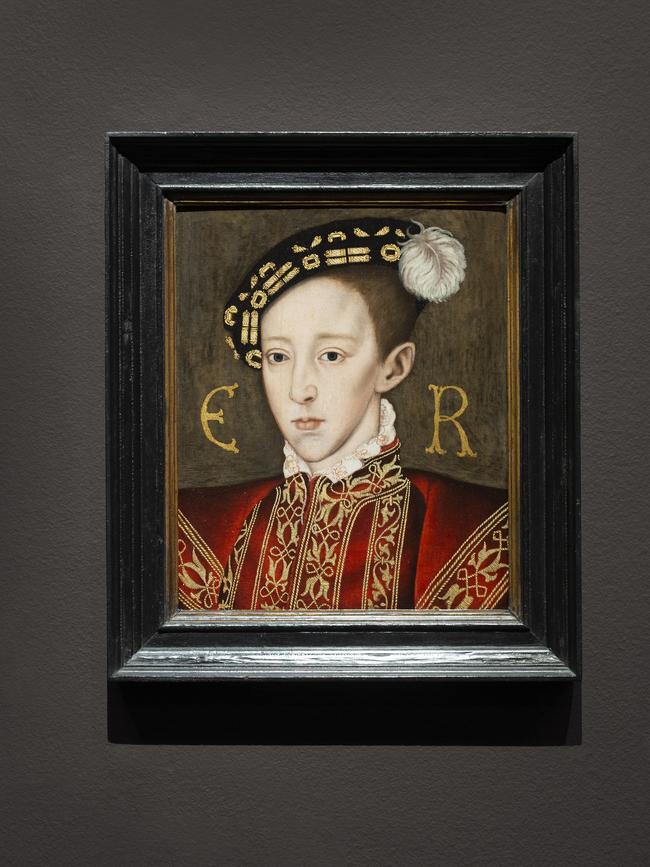 Circle of William Scrots , a ctive 1537 – 1553 , Portrait of Edward VI , 1550s, London , oil on panel ; Randal Marsh collection, Melbourne