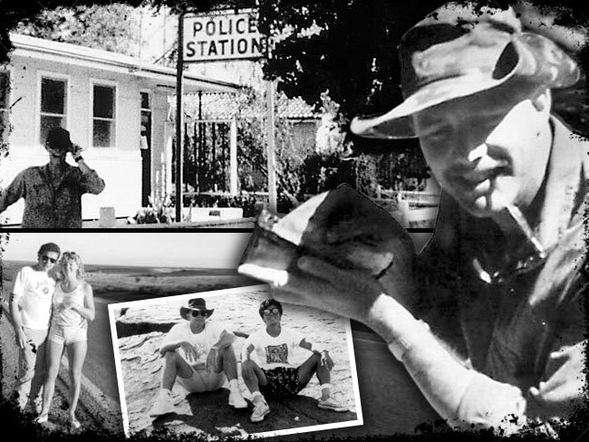 Brenden Abbott and the images of him on the run with friends which gave birth to the Postcard Bandit legend.