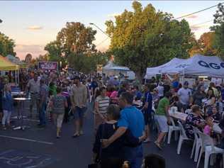 CELEBRATING DIVERSITY: Thousands attend the One Long Table festival on Heeney Street, Chinchilla. Picture: Brooke Duncan