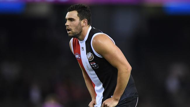 Paddy McCartin during St Kilda’s loss to Adelaide last weekend.