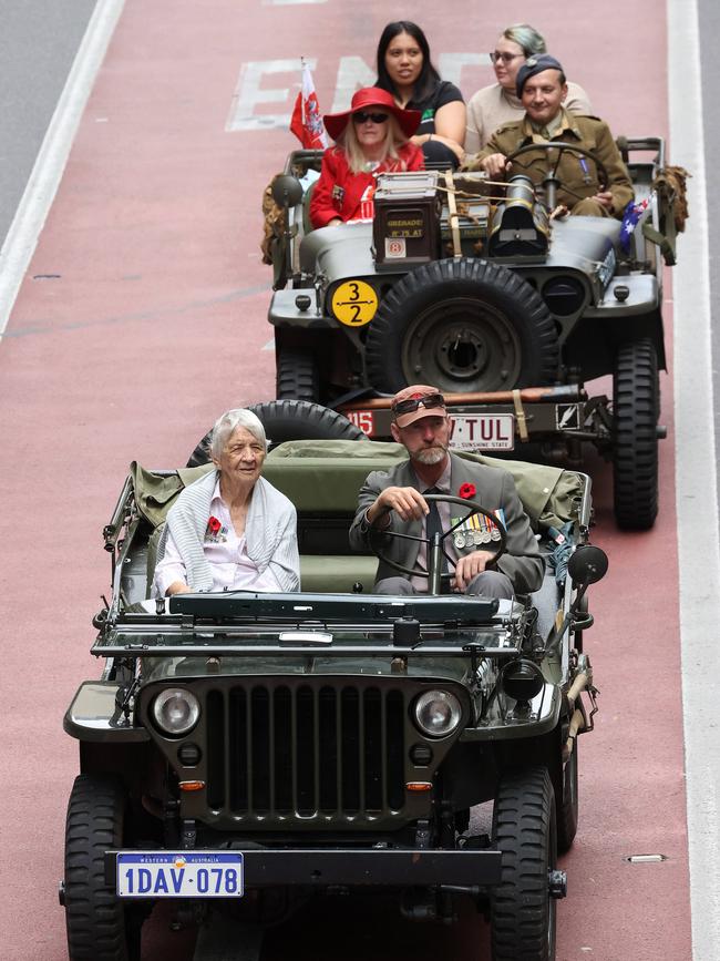 ANZAC day march, Brisbane. Picture: Liam Kidston