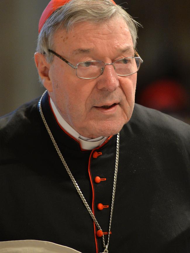 Cardinal George Pell at St Peter's Basilica in Vatican. Picture: AFP Photo/Andreas Solaro