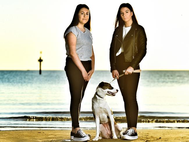 Taylor Hall and Taylah Bartolic were driving to the beach when they became victims of a horrific carjacking. Picture: Tony Gough