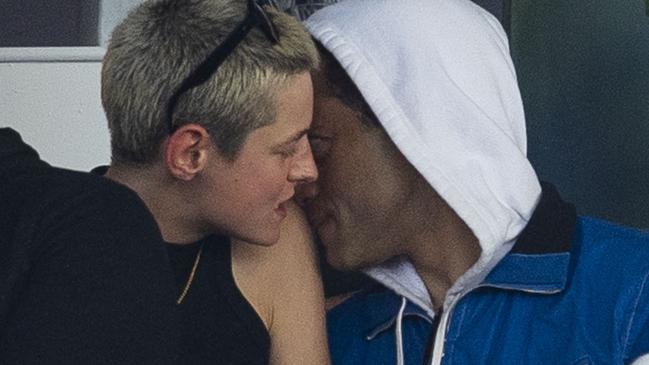 ONE TIME WEB USE FOR NEWS.COM.AU ONLY - FEES APPLY -  EXCLUSIVE: Rami Malek and Lucy Boynton have split after more than five years together- weeks after he was seen with The Crown?s Emma Corrin in these exclusive photos. Malek, 42, looked close with Corrin, 27, at 