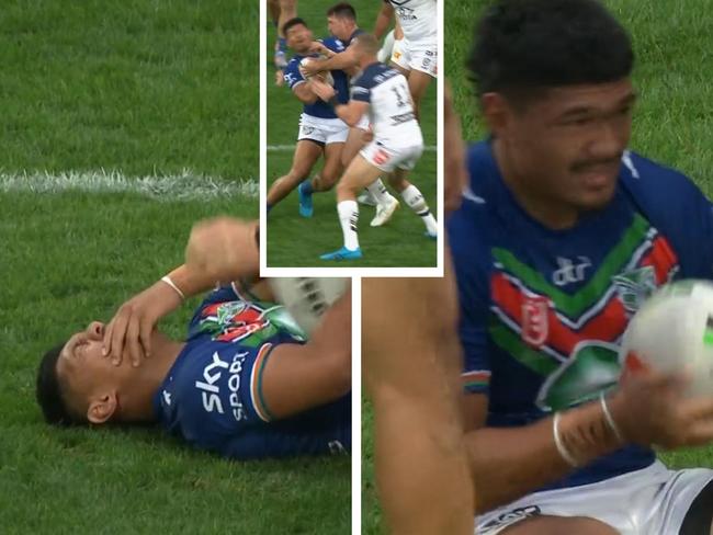 Edward Kosi was slammed for 'feigning injury'. Photo: Fox Sports