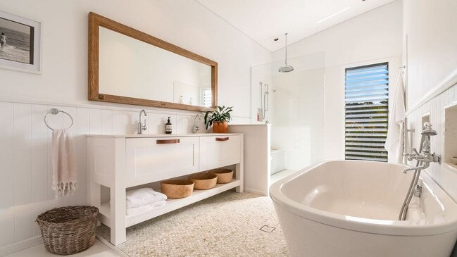 One of the three bathrooms.