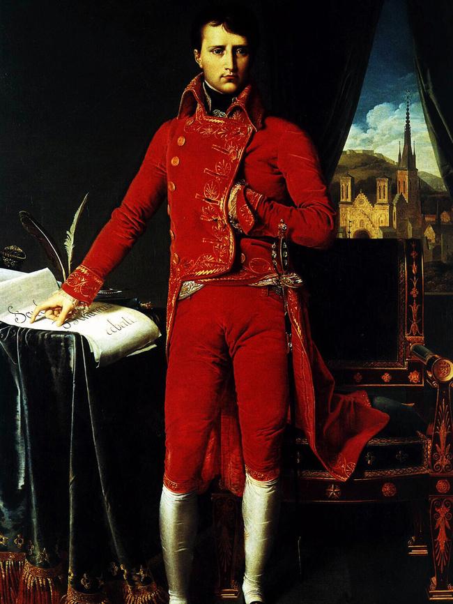 1804 painting of Napoleon Bonaparte, by Jean Auguste Dominique Ingres.