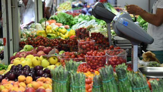 Inside the Campo Di Fiori market in the centre of Rome. Picture: James D. Morgan/Getty Images