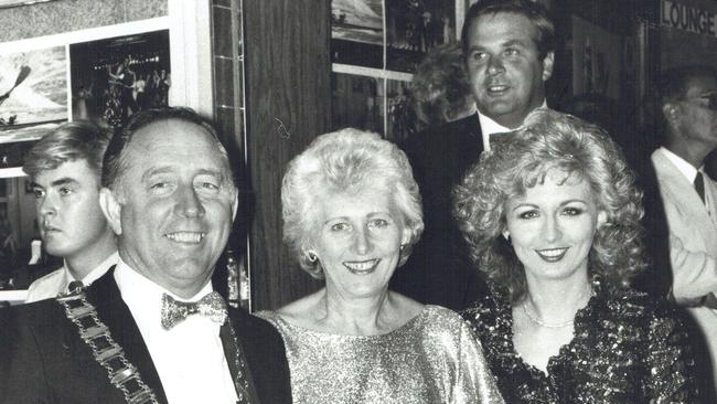 1984: Mayor Denis O'Connell and Mayoress Lorraine O’Connell with their daughter Suzanne O'Connell. Supplied photo..