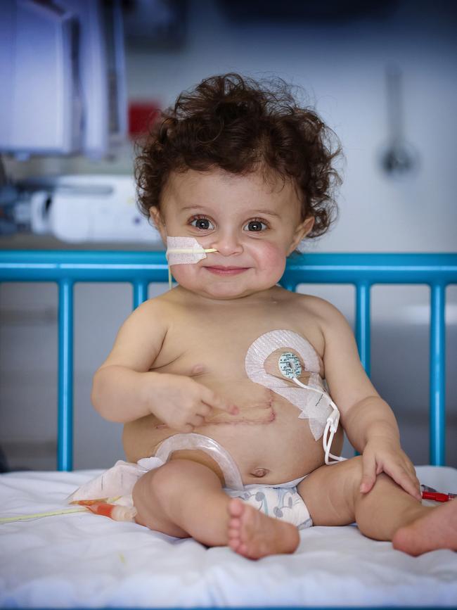 Harlen Busuttil received a lifesaving liver transplant at 17 months’ old. Picture: David Caird