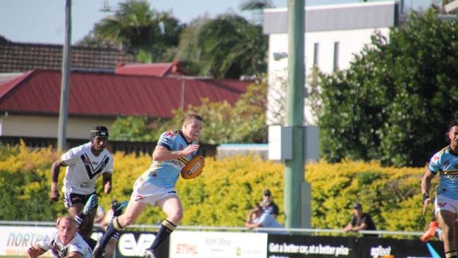 Wavell State High School student Joshua James playing for Norths. He is also a Wests Mitchelton junior.